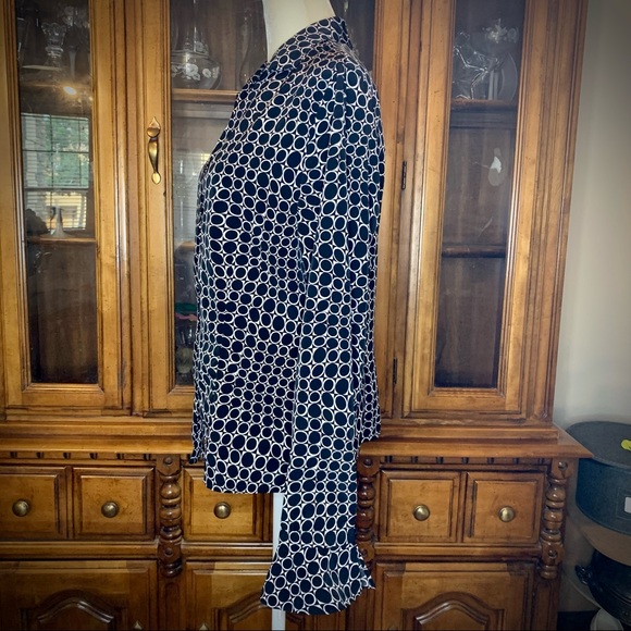 Vintage Circle & Square Psychedelic Blouse Sz 12 - Picture 4 of 13